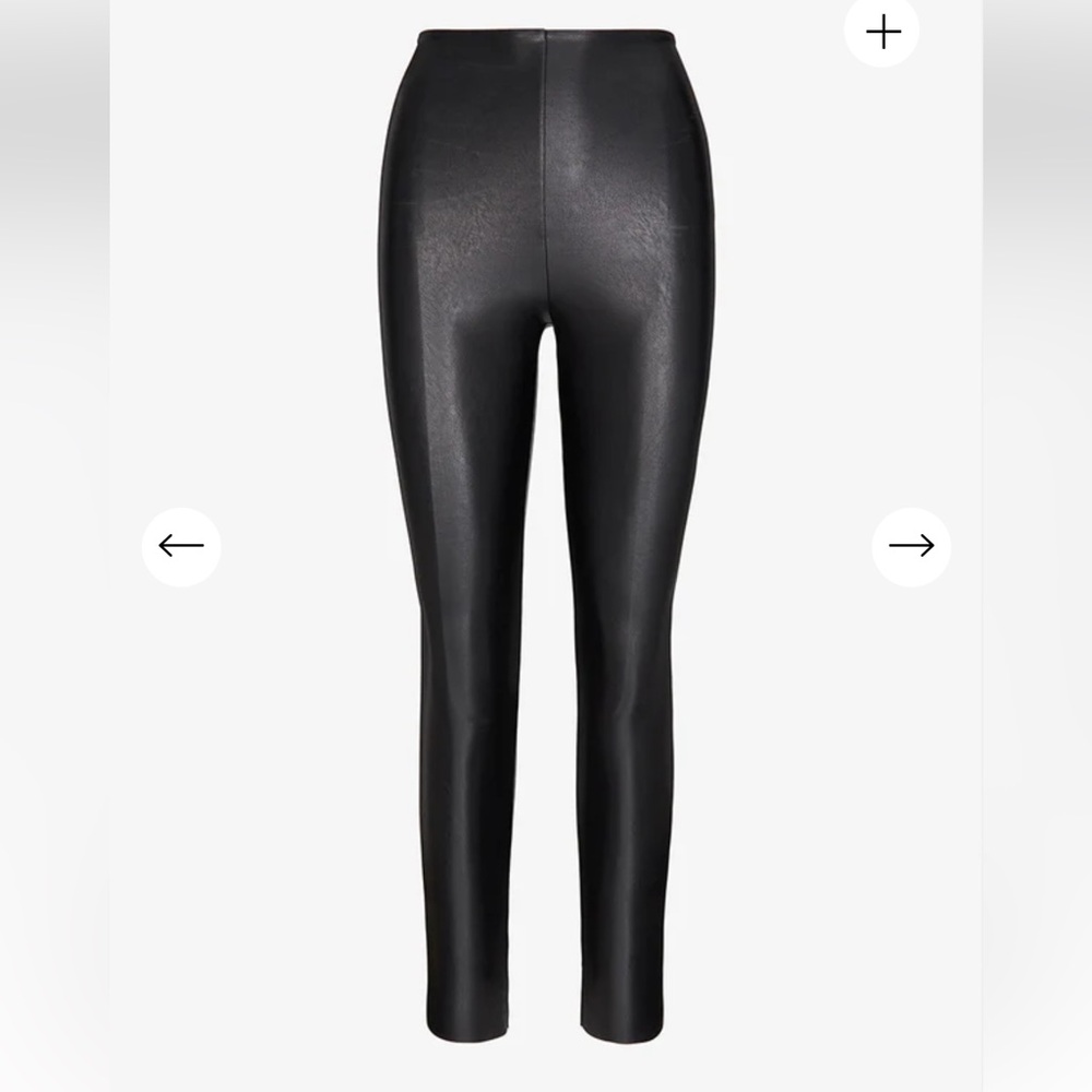 Commando Sleek Black Leather Leggings